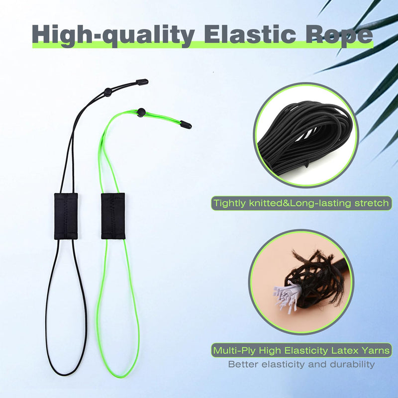 2 Pcs Fish Finder Cover Strap Secure Fishing Graph Cover Adjustable Bungee for Travel Green
