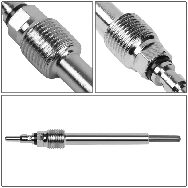 DNA Motoring ZTL-H-0007 Complete Set of 8 Glow Plugs Replacement Compatible with 04-10 E350/E450, 04-05 F250, 04-07 F350/F450/F550 Super Duty Powerstroke 6.0L V8 Turbo Diesel