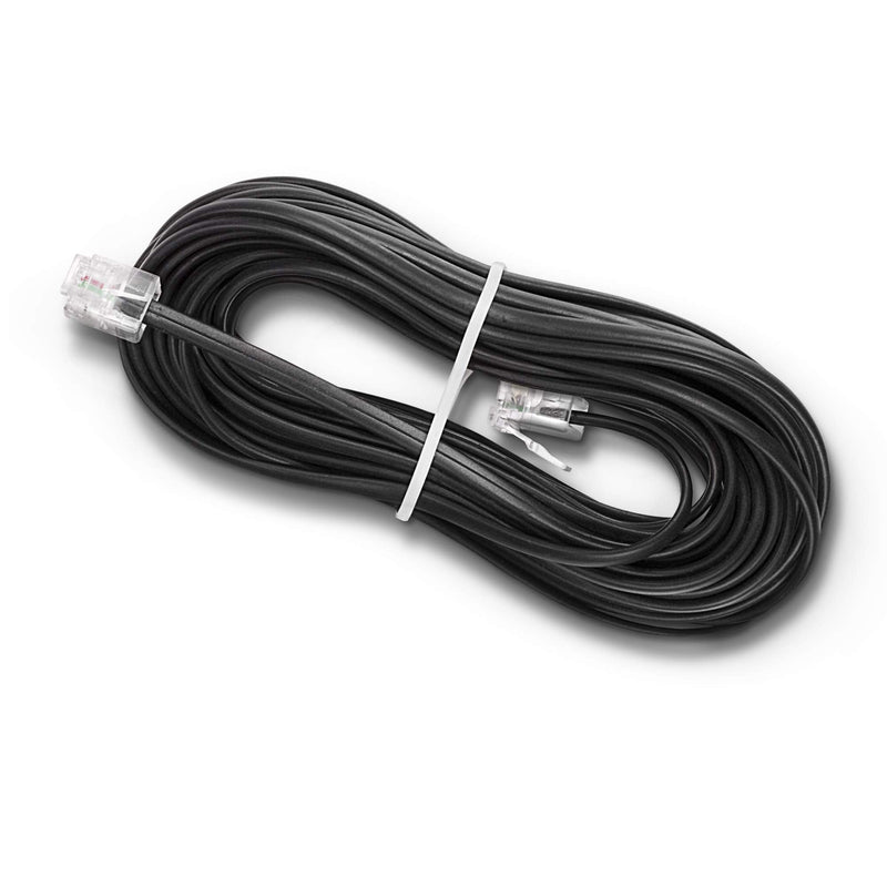 THE CIMPLE CO Phone Line Cord 50 Feet - Modular Telephone Extension Cord 50 Feet - 2 Conductor (2 pin, 1 line) cable - Works great with FAX, AIO, and other machines - Black 50 Feet Cord (15 Meter)