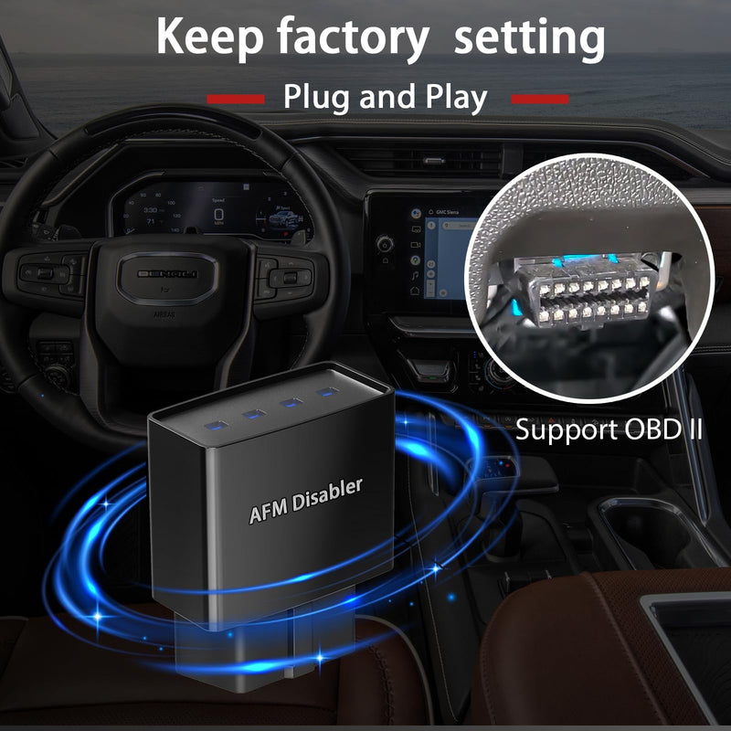 AFM/DFM Device Disable Active Fuel Management Delete Disabler Compatible with Chevrolet Silverado, GMC Sierra, Yukon, Cadillac Escalade GM Motors V6/V8 Engines, 4.3L, 5.3L, 6.0L, 6.2L