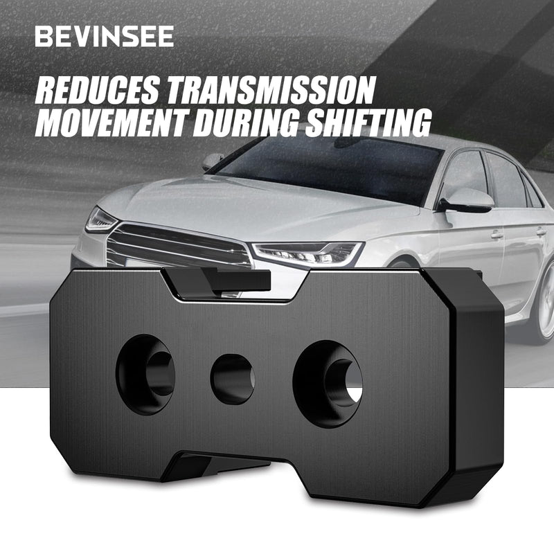 Bevinsee Transmission Mount Insert Compatible with Audi A4 B8 B8.5 Q5 SQ5 S4 RS4 A5 S5 RS5 8K0399151BD Billet Aluminum Black
