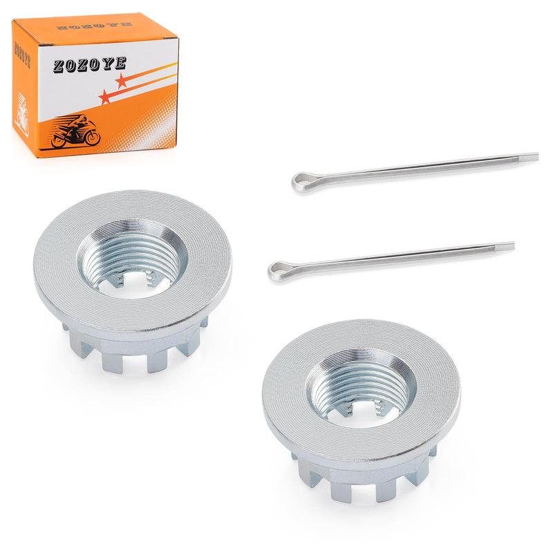 2 Set 18mm Rear Axle Castle Nuts 90305-HA8-000 for Honda ATC200X ATC250 ES SX TRX200 SX D TRX250X TRX250EX Fourtrax 300 TRX300 TRX300FW TRX300EX TRX400EX TRX450R TRX450ER