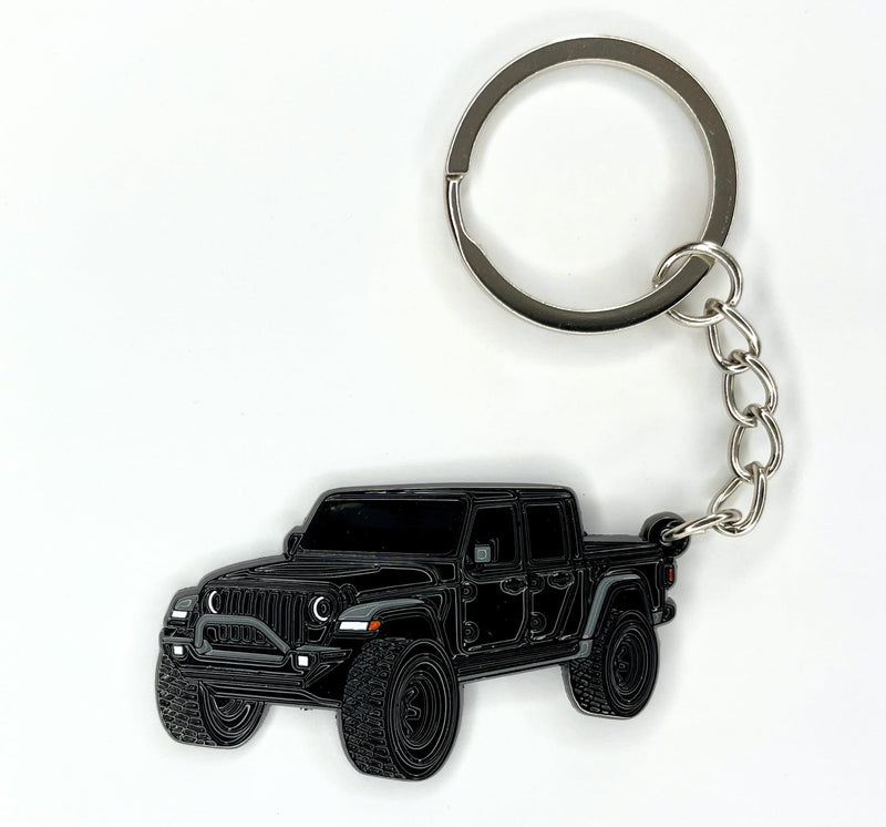 Jeep Gladiator Keychain - Officially Licensed Jeep Accessories Key Chain Fob Cover Mods 2022 2021 2022 Black