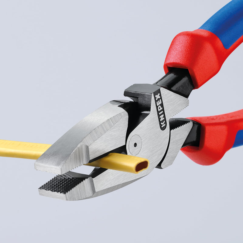 Knipex 09 02 240 9.5-Inch Ultra-High Leverage Lineman's Pliers, Red
