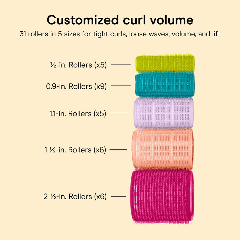 CONAIR - Self-Grip Rollers Assorted - 31 Count