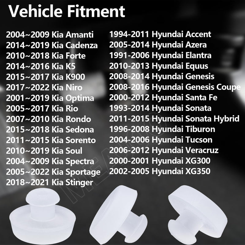 2PCS Hyundai Kia Brake Pedal Stopper, Brake Pedal Stop Pad 32876-36000 Compatible with Kia Optima Sorento Sportage Soul, Hyundai Accent Elantra Sonata Veracruz 32876-25000 2 pcs - 32876-36000 / A