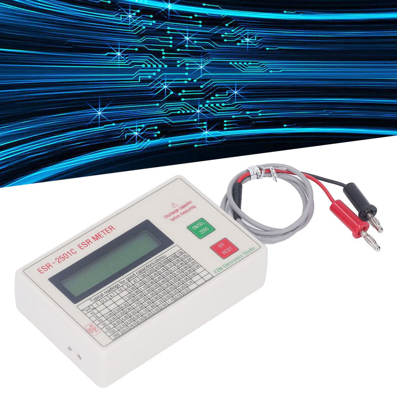 Capacitor Tester, Capacitance Meter LCD Display Meter with Smart Shutdown Function
