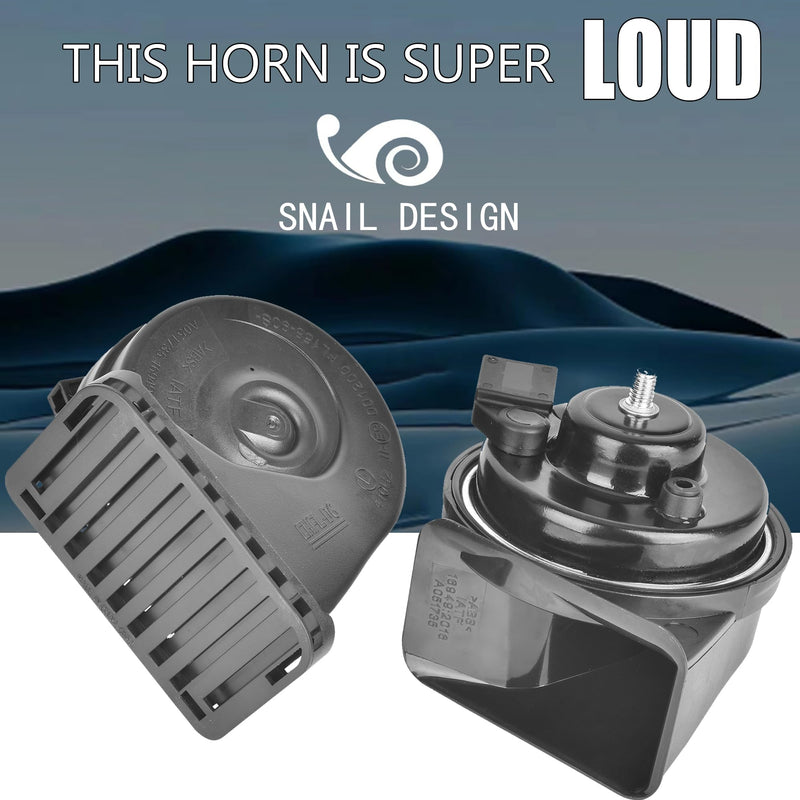 Loud Car Replacement Horn Kit for Toyota, 12V Waterproof Electric High/Low Tone Snail Horn with Upgraded Grille