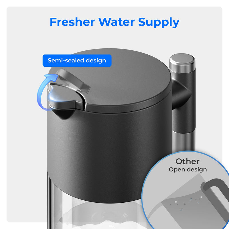 Maxblue PWD Pure Water Tank Compatible with Waterdrop A2 Countertop Reverse Osmosis System, Portable Pure Water Tank, BPA Free, 40 OZ