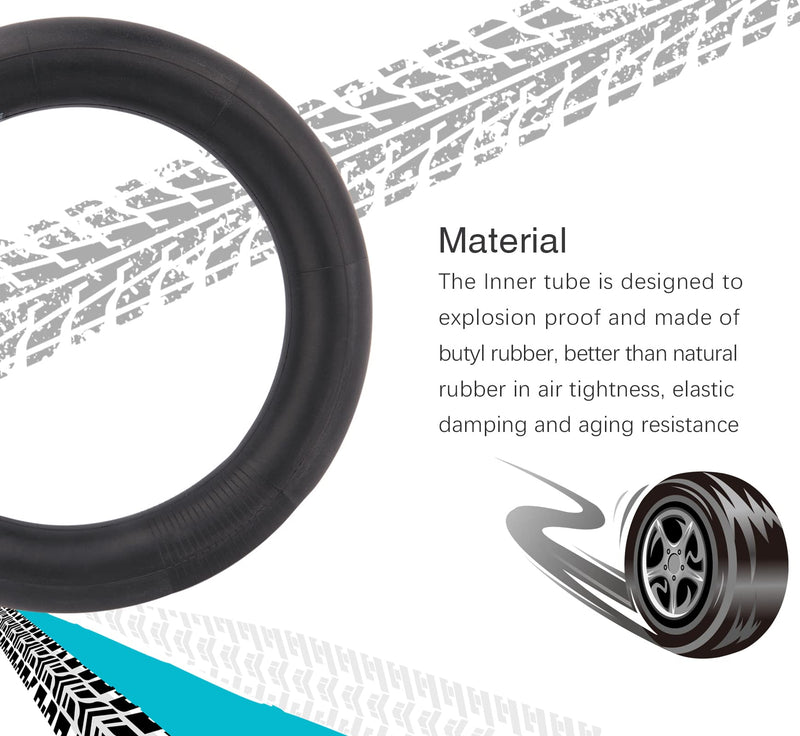 12 1/2 x 2 1/4 Tube Inner Tube 12.5 x 2.25 Tire 2 Pack for Pocket Bikes, Gas Scooters, Electric Scooters, Mini Bikes, Mobility Scooters and More