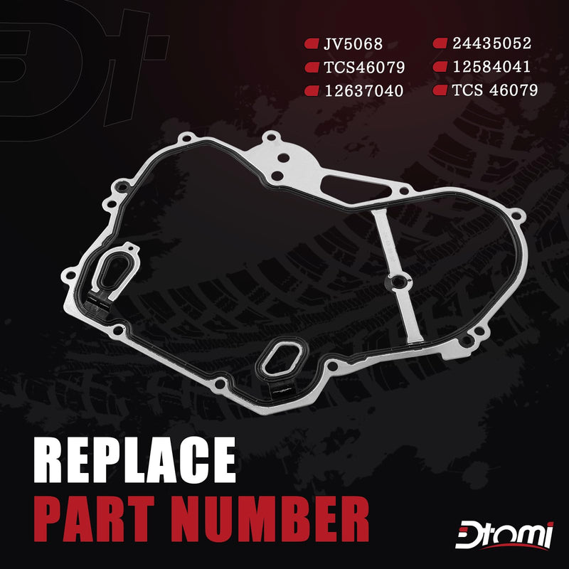 Timing Cover Gasket Set, Timing Chain Gasket Compatible with Chevy GMC Buick Vehicle Cobalt, Equinox, HHR, Malibu, Terrain, Regal 2002-2016 2.0L 2.2L 2.4L Replace# TCS46079 24435052 12637040