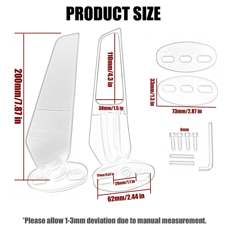  [AUSTRALIA] - Motorcycle Mirrors Stealth Wind Wing Side Rearview Mirrors Compatible With Kawasaki Ninja 650 2025 Ninja 500 Ninja 400 300 ZX6R ZX10R ZX4RR ZX14R Suzuki GSXR 1000 600 750