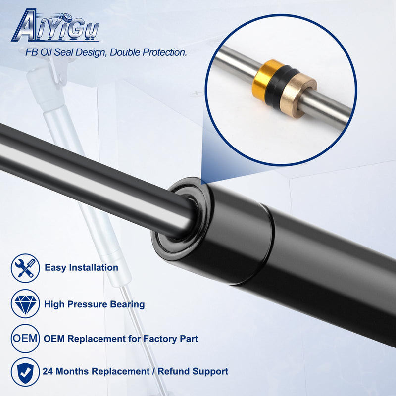 Front Hood Struts Shocks Lift Supports Gas Spring Compatible with 2002 2003 2004 2005 2006 2007 2008 2009 2010 Dodge Ram 1500/2500/3500/4500/5500 Pack of 2 PCS Replaces 55276321AA SG314036 4364