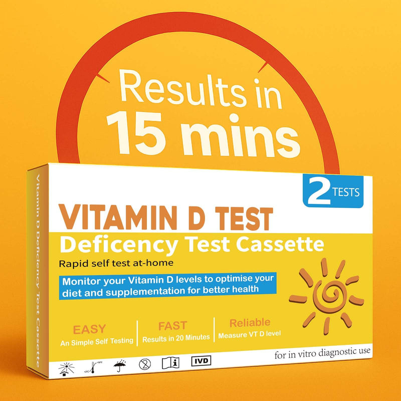 Vitamin D Test Kit at Home [2 Tests] for Testing Vitamin D Deficiency