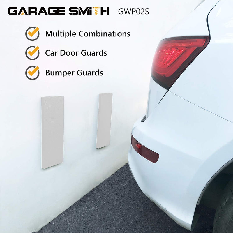 AMPULLA GWP02S Garage Wall Protector Car Door Protectors, Designed in Germany (4, White) 4