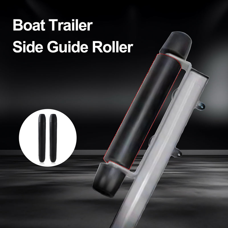 Boat Trailer Black Molded Rubber Side Guide Roller(OD 3" 2.5" 2") 2"x 9"