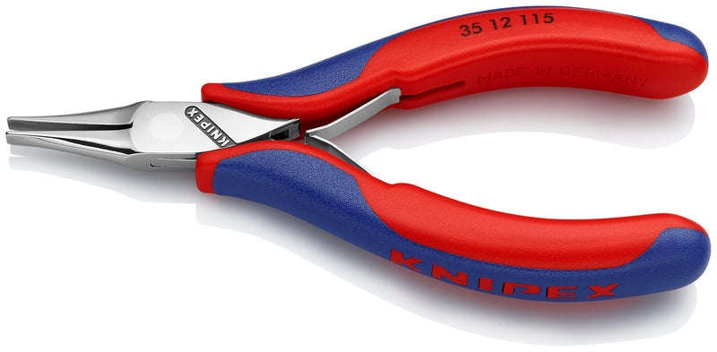 KNIPEX - 35 12 115 Tools - Electronics Pliers With Flat Tips, Multi-Component (3512115), 4.5
