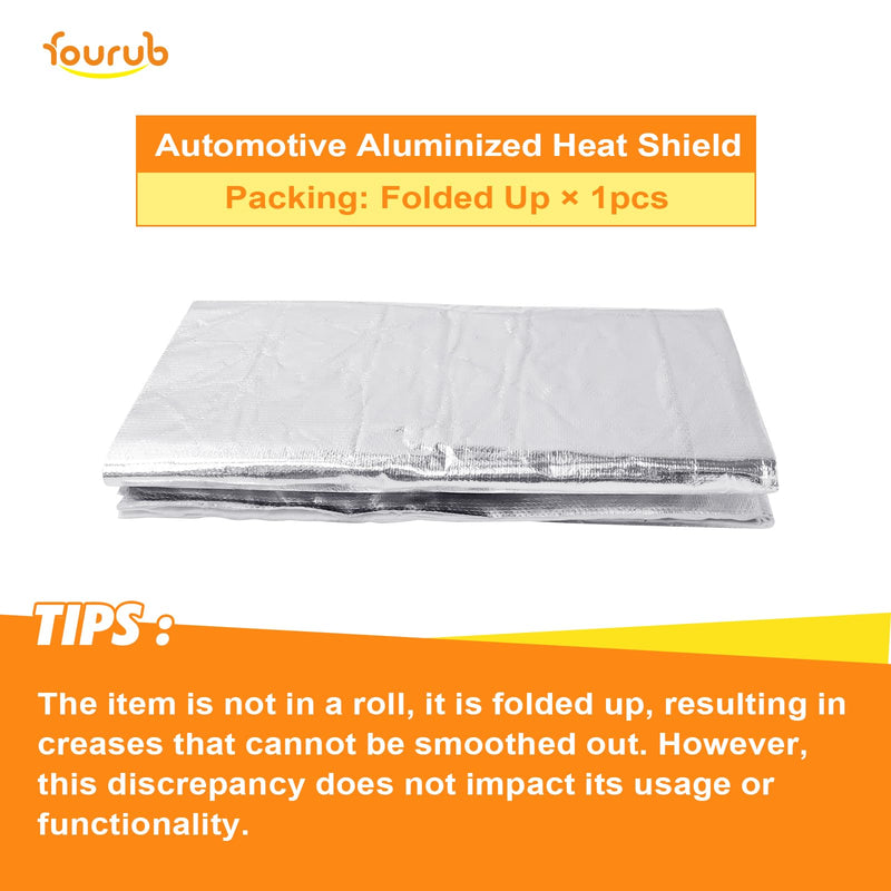 Automotive Aluminized Heat Shield Up to 2280°F High Temp Thermal Barrier Fiber (None Adhesive Backed) (1/4" X 36" X 24") 1/4" X 36" X 24"