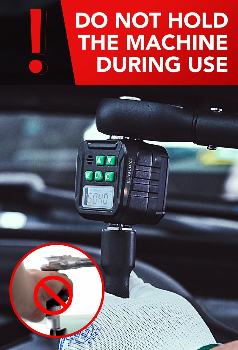 Digital Torque Wrench Adapter Set 1/2" Drive,Electric Wrenches,Snap on Digital Inch Pound Torque Wrench,1/4",3/8" Torque Adapter for Car,Motorcycle & Automotive (5-99.5 Ft-lb/6.75-135 Nm) 5-99.5 Ft-lb/6.75-135 Nm