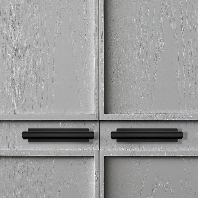 kwa heri Self-Stick Push Pull Helper Black Hidden Cabinet Handles ABS Plastic Door Window Wardrobe Instant Cabinet Drawer Furniture Handles (Black, Pack, 30) 30.0