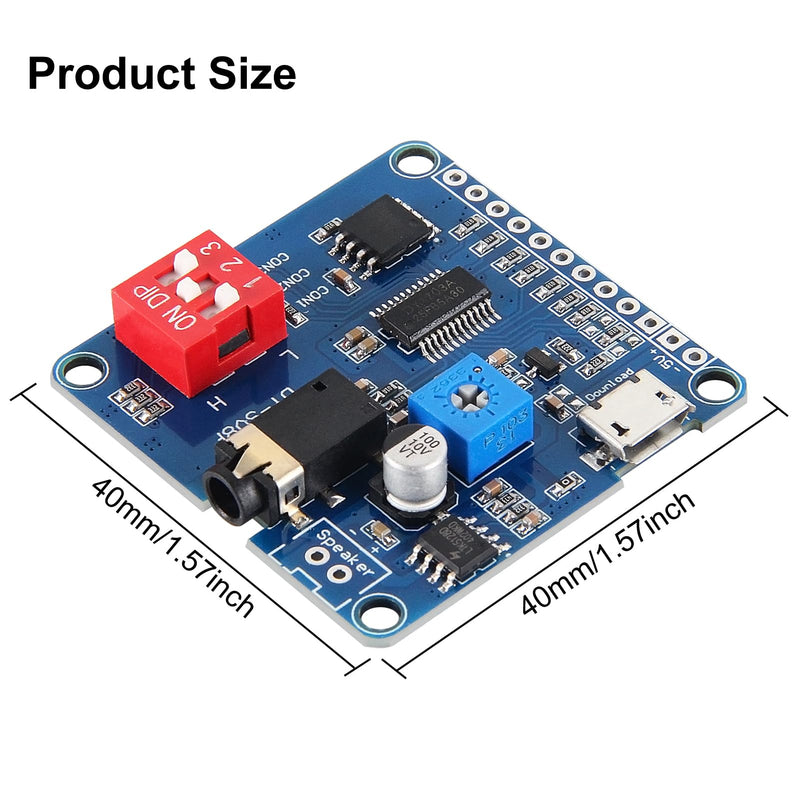 DIANN 3pcs DY-SV8F Voice Playback Module MP3 Player Music Board Micro USB UART I/O Voice Broadcast Function Amplifier Board One on One Trigger Serial Adapter Control Playback Module