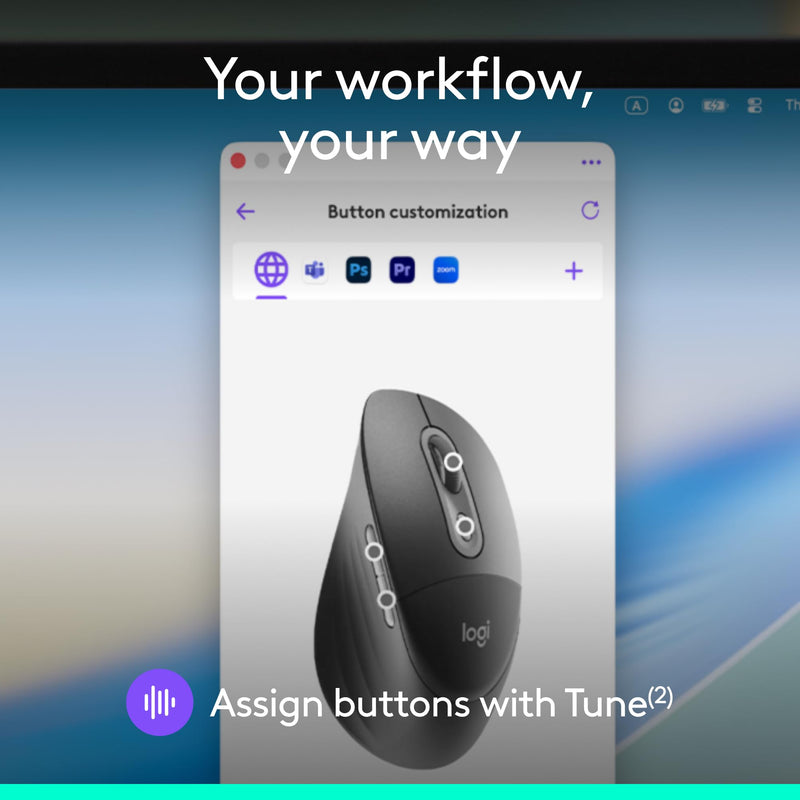 Logitech Signature Comfort Plus M850 L for Business Wireless Mouse | Sculpted design with palm cushion, secure receiver/Bluetooth, for business, Windows/Mac/ChromeOS/Linux/iPadOS