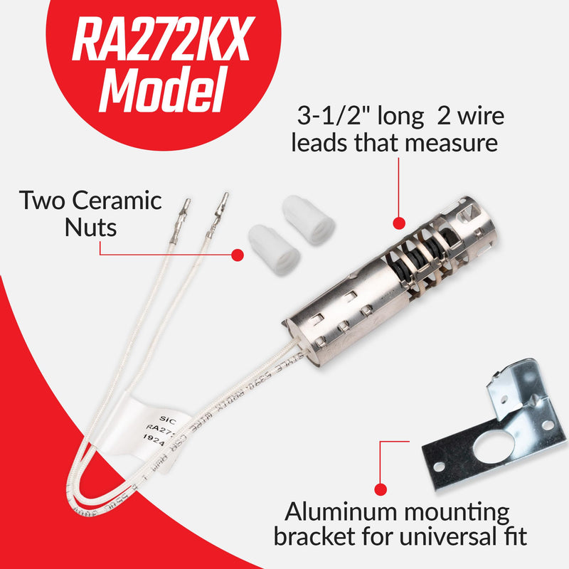 Compatible with XL44, 317XXX, WB2X9154 GE Appliances – Versatile Broiler OEM Oven Igniter, Gas Range Stove & Gas Wall Oven - High Performance Range Parts & Accessories Replacement for Home Improvement