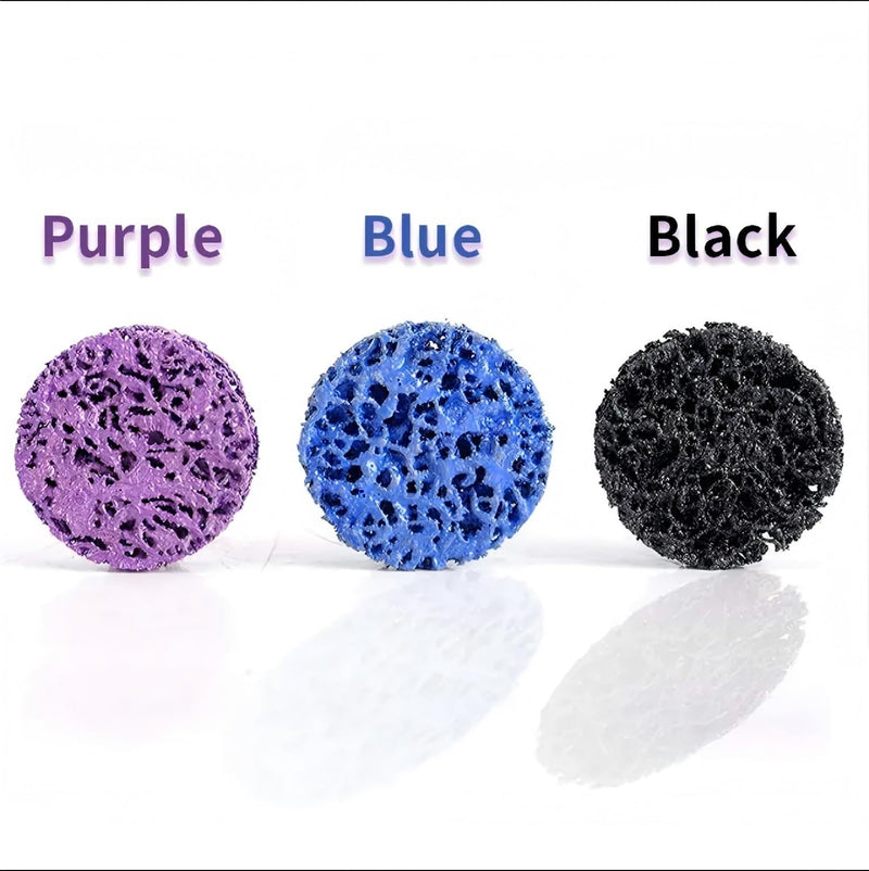 SIGNI Poly Strip Abrasive Surface Conditioning Quick Change Rolok Disc for Quick Paint, Rust, and Oxidation Removal - 3 Inch Diameter - Ideal for Automotive, Metalworking, and DIY (Purple,10 pcs) Purple