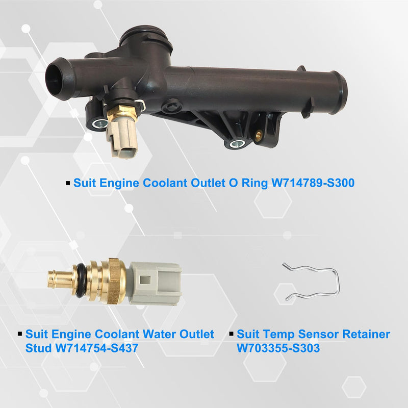 GXARTS Water Outlet Connect Adapter fit for Ford Escape SE SEL Titanium 2013-2016 Fusion SE 2013 2014 Fiesta 2014-2019 Transit Connect Titanium XL XLT 1.6L 2014-2016 BM5Z-8592-A BM5Z-8K556-B