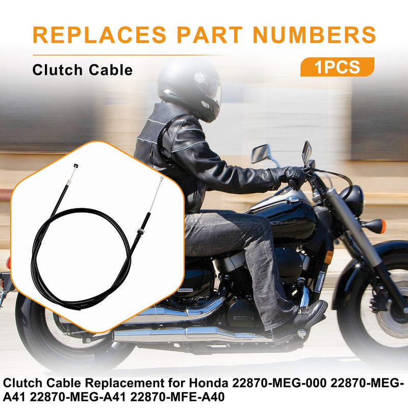 Clutch Cable Replacement for Honda Shadow Aero Phantom 750 VT750C VT750CA VT750RS VT750C2B 22870-MEG-000 22870-MEG-A41 22870-MEG-A41,Replaces Motion Pro: 02-0524