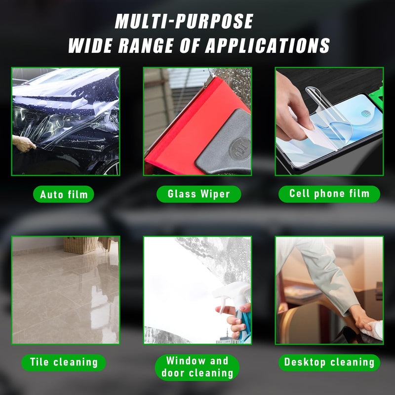 Augeny Car Window Tint Kit, Professional Vinyl Wrap Kit with Felt Squeegee, Universal Auto Window Film Installation Application Wallpaper Smoothing Tool for Car Glass, Home (Red) Red