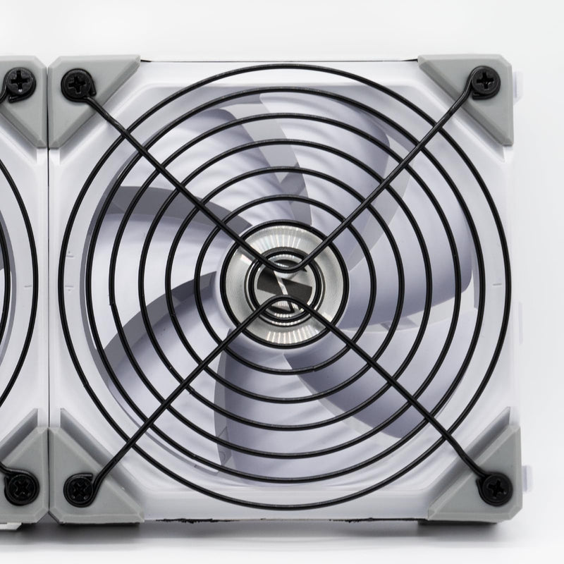 120mm Fan Grill,PC Fan Cover,Black PC Fan Grill Guard,Metal Slivery Black Replacement Screws,for PC Ventilator,2Pack. FCI2-2 PCS
