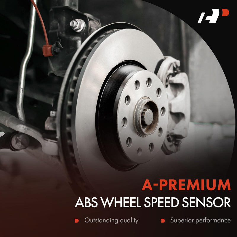 A-Premium ABS Wheel Speed Sensor Compatible with Mitsubishi Models - Mirage 2014-2021, Mirage G4 2017-2021 - Front Driver or Passenger Side, Replace# 4670B087 Pack of 1
