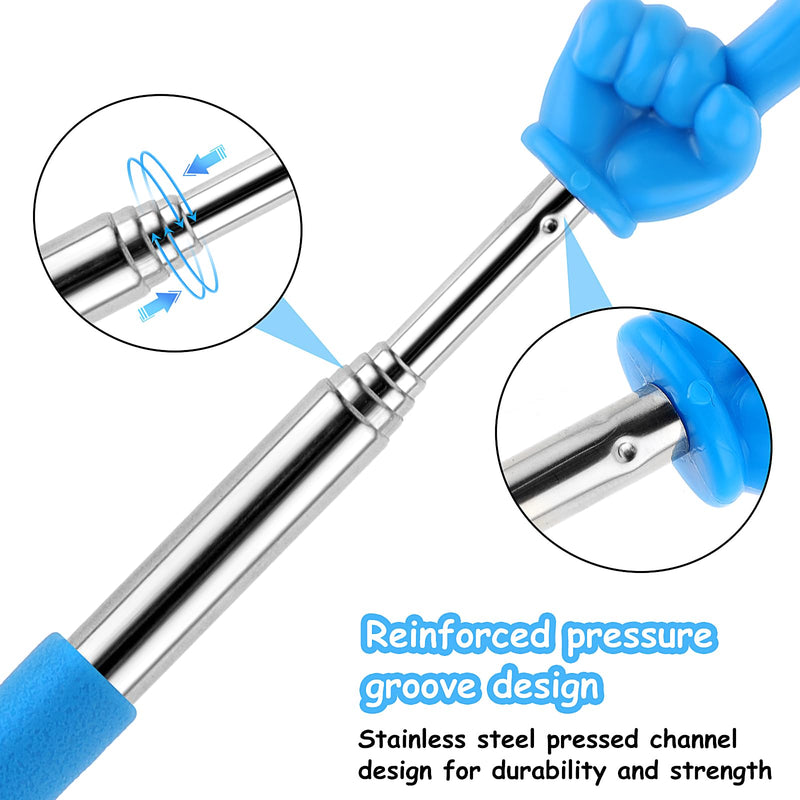 5 Pieces Teacher Pointer Stick, Extendable Finger Pointer Stick Teacher Pointer for Classroom Finger Reading Tools Teacher Must Haves Hand Pointing Stick for Teacher Classroom Supplies
