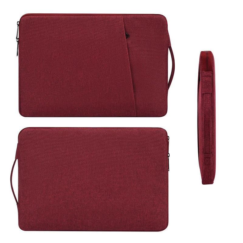 13 13.6 Inch Laptop Sleeve Case for MacBook Air/Pro, 13.5-14.4 Inch Surface Laptop Studio/6/5/4/3, Asus ZenBook/Dell Inspiron 13/HP Pavilion/Lenovo Chromebook Flex Notebook Case, Wine Red 13.3-13.6 Inch