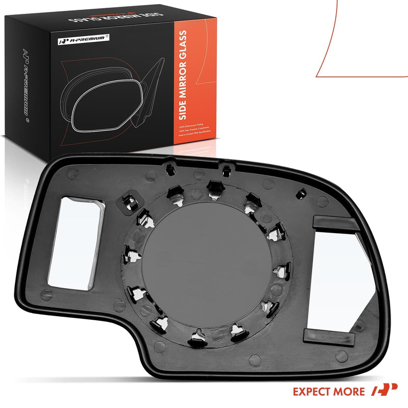 A-Premium Left Driver Side Non-Heated Mirror Glass Compatible with 1999-2007 Chevy Silverado, Tahoe, Suburban, Avalanche & GMC Sierra, Yukon & Cadillac Escalade, Escalade ESV/EXT, Replace# 12477843