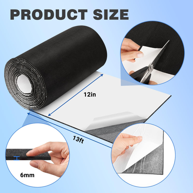Boat Trailer Bunk Carpet - Adhesive Backed Marine Trailer Bunk Padding for Outdoor Boats Trailers Jet Ski Ramps Dock 13 ft x 12"