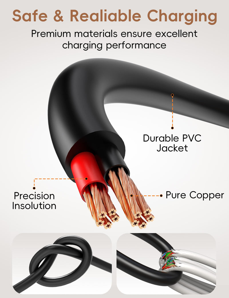 for Samsung Watch Charger Compatible with Samsung Galaxy Watch 8/8 Classic USB C Replacement Magnetic Charging Cable Cord 3.3FT