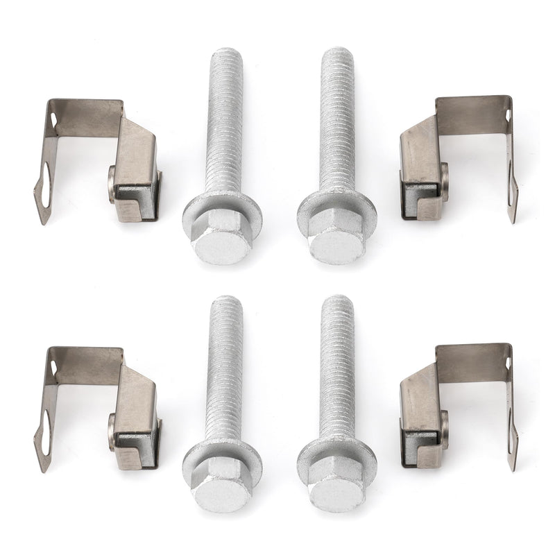 Set of 4 Exhaust Manifold Flange Bolts U Nuts Hardware Kit 03442 for Dodge Dakota 2004-2010 for Ram 1500 2011-2024 for Jeep Wrangler 2007-2012 6036734AA 6036684AA