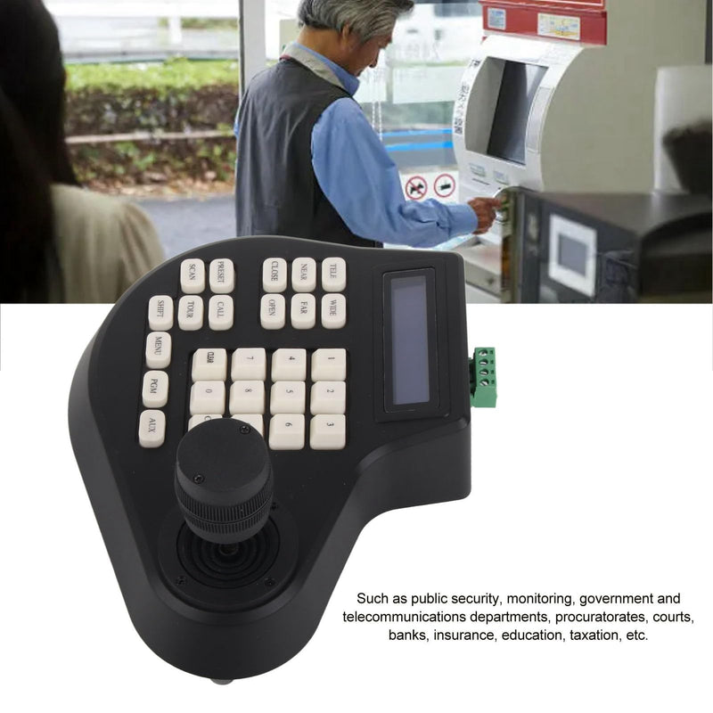 PTZ Camera Controller, PTZ Camera Keyboard, Easy Installation for Monitor (US Plug) US Plug