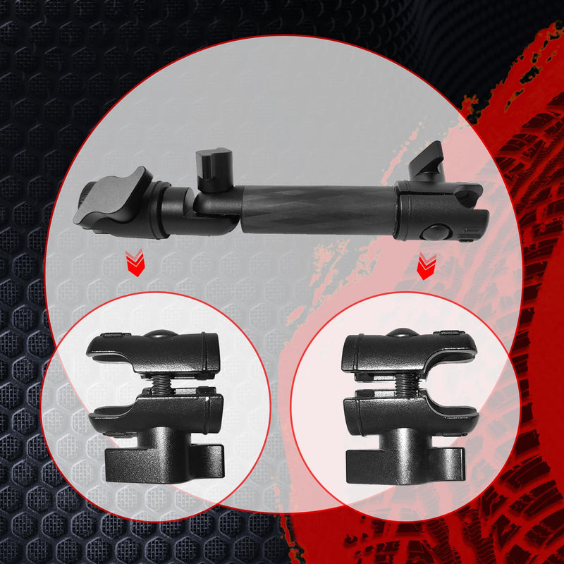 WXRYLYN Univesal Phone Mount and 60-10mm Locking Carbon Fiber Kevlar Mounting Arm with Articulating Joint Dual 20mm Socket Ends