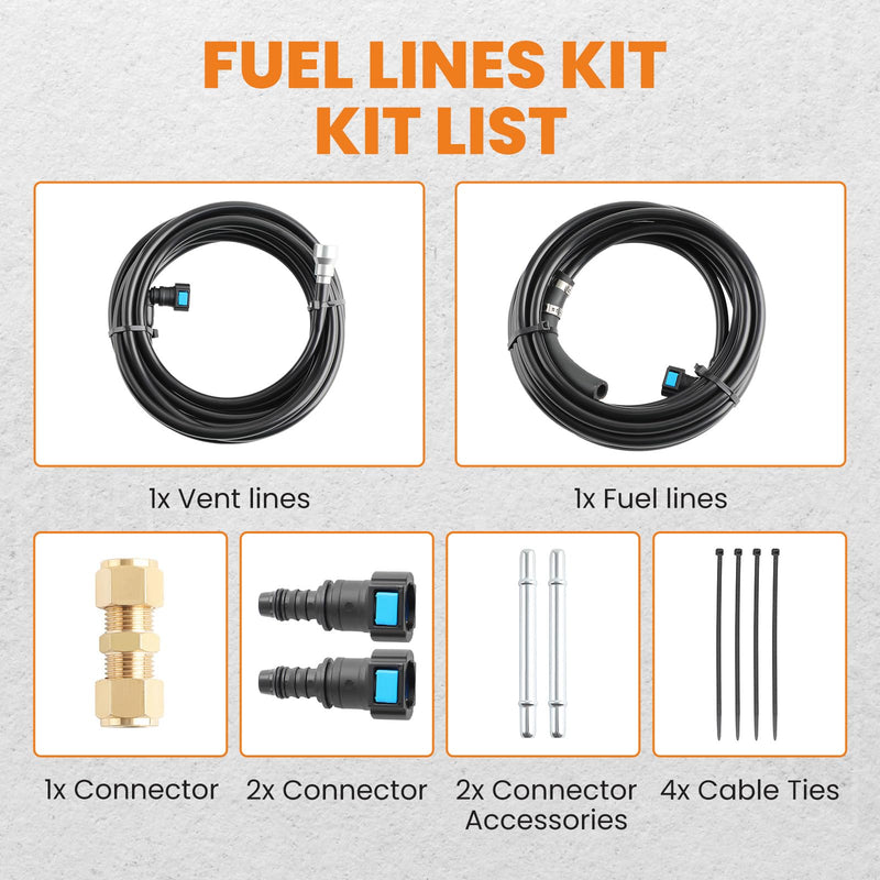 maXpeedingrods FG0340 Fuel Lines Repair Kit, for 2004-2010 Chevrolet Silverado, Fuel Vent Lines FL-FG0340 for GMC Sierra 1500 2500 3500 4.3L, 4.8L, 5.3L, 6.0L, 8.1L Pickup, Direct Replacement
