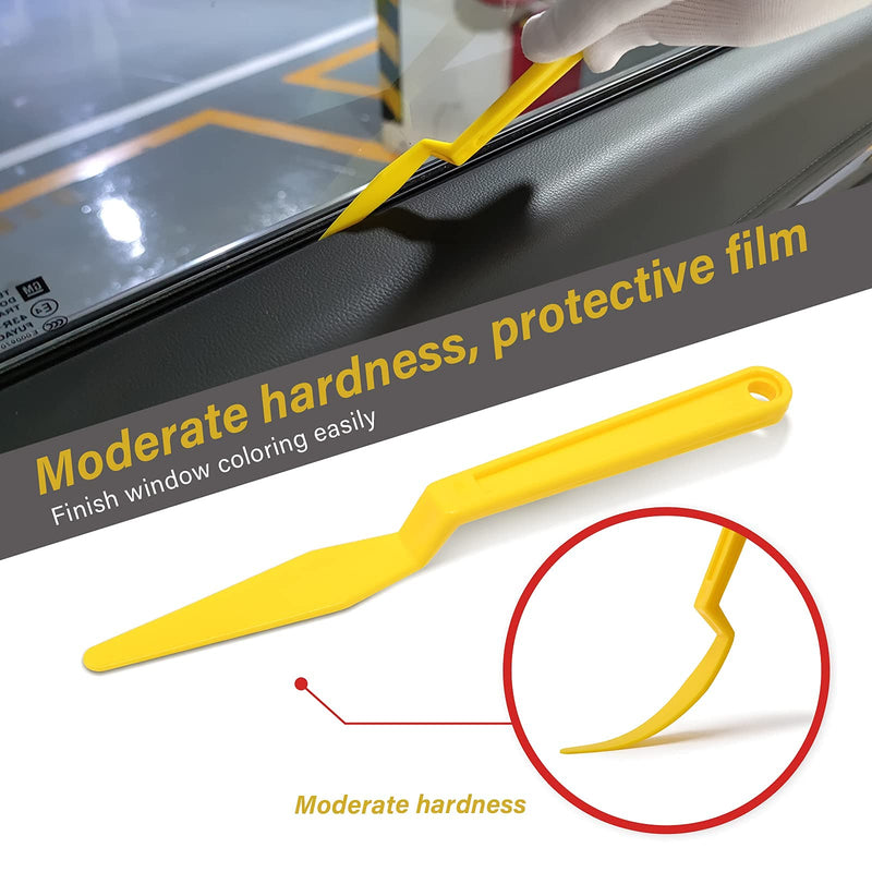 Vehicle Tint Squeegee PPF Tools Car Wrap Kit Corner Shank Scraper Window Water Wiper Knife Blade Cutter Car Paint Protective Film Wrapping Kit Window Tint Tools PPF Installation Kit