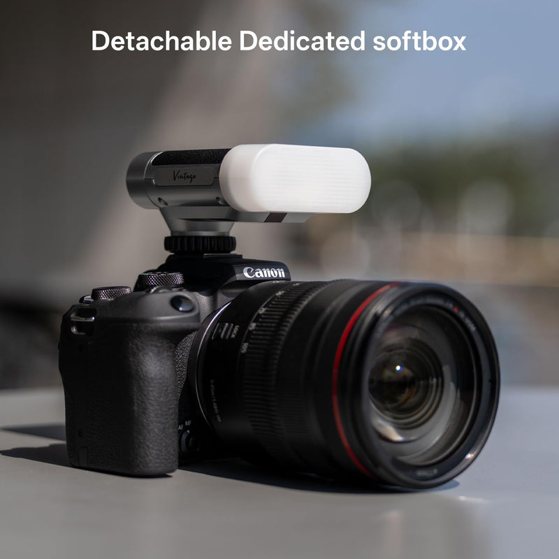 VILTROX 24W/s Retro Flash for Camera, 0.1-1.5s Recycle Small Camera Flash, 800mAh On Camera Mini Flash GN12 with 7 Levels, S1/S2 Optical Control for Sony Fujifilm Canon Nikon Olympus (Z1+)