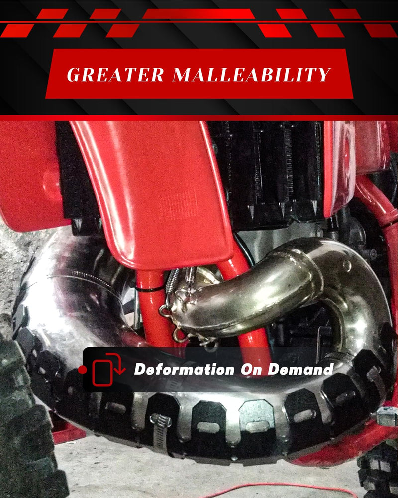 Motorcycle Exhaust Heat Shield Cover Universal Muffler Pipe Guard Protector For All Most Motorcycle Dirt Bike ATV - 610mm BLACK Universal 610mm Length