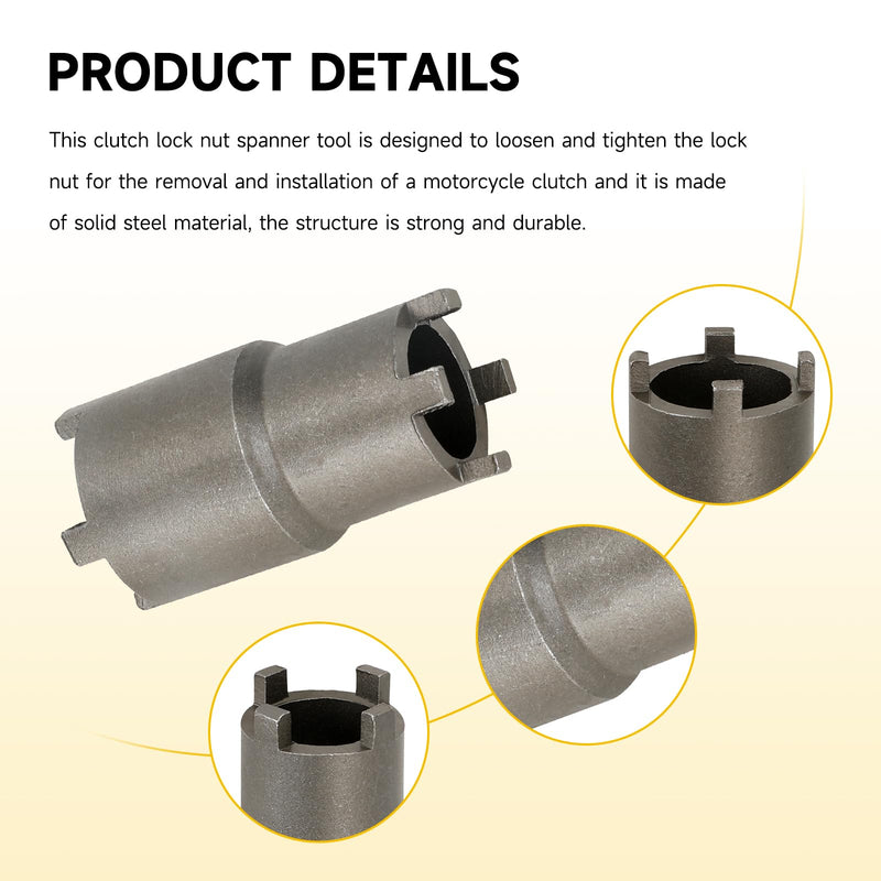 HIAORS Stator Magneto Flywheel Puller Removal Tool 24mm & 27mm and Clutch Lock Nut Spanner Tool Socket 20mm & 24mm for GY6 50 125 150cc Motorcycle ATV Quad 4 Wheeler Pit Dirt Bike Scooter Parts