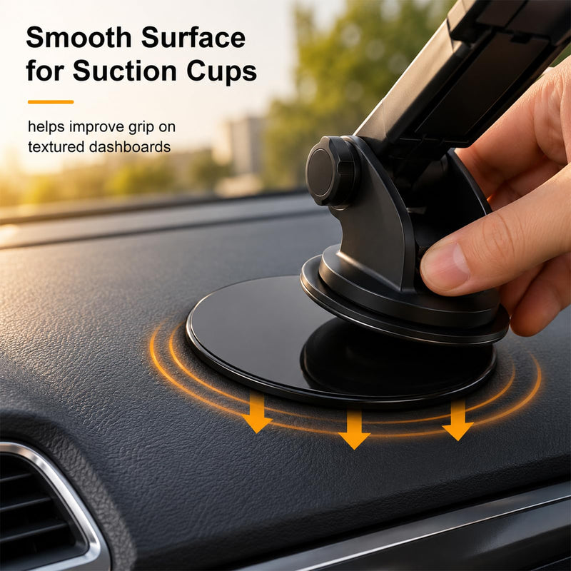 3Pcs Car Dashboard Pad Mounting Disk Set For Phone Holder,Dash Mount | 3.2" Dash Cam Adhesive Replacement,Dash Cam Sticky Pads FOR ,Gps Holder - Flexible & Heat-Resistant,For Flat & Curved Surfac