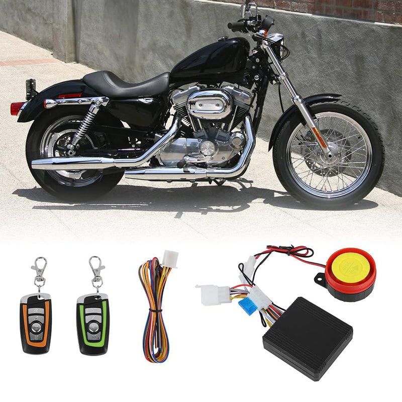 12V Motorcycle Anti-Theft Alarm with Remote Engine Start | 12V motorcycle anti-theft alarm system with remote control and engine start function
