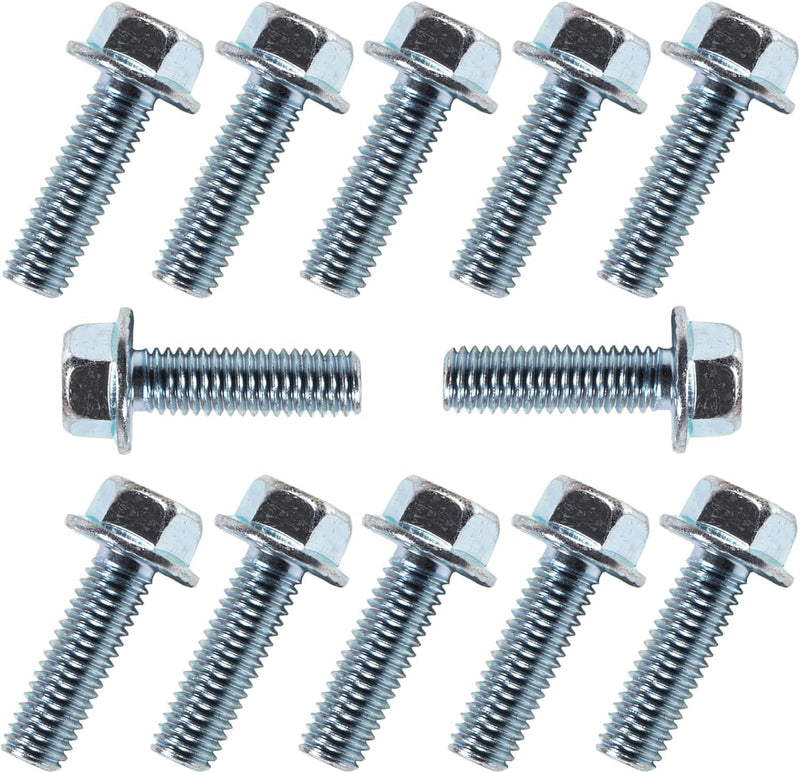 551664 for Chevy Intake Manifold Bolt 3/8-16x1 Chevrolet V8 Small Blocks 265 283 305 327 350 383 400 for MS 90314-2 Intake Manifold Gasket 1955-1995 10.9 High Strength Zinc Coated 12 Bolts 551664 & Washer