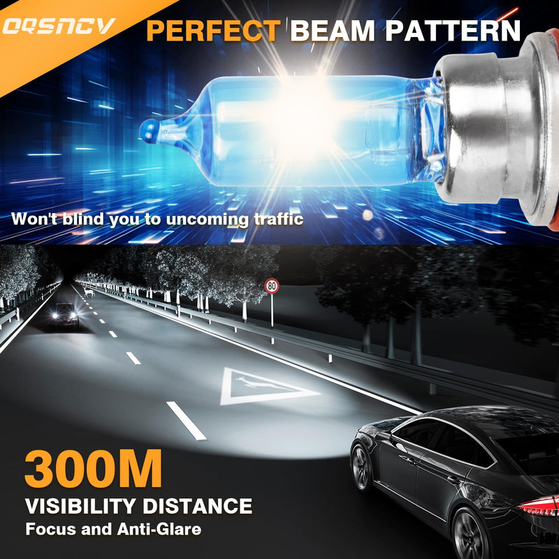  [AUSTRALIA] - OQSNCV Fit for Hyundai Santa Fe 2013 2014 2015 2016 Bulbs, H7 High Beam+ H11B Low Beam+ H11 Fog Light Headlamp Bulbs Kit, Pack of 6 2013-2016 (High+Low+Fog)